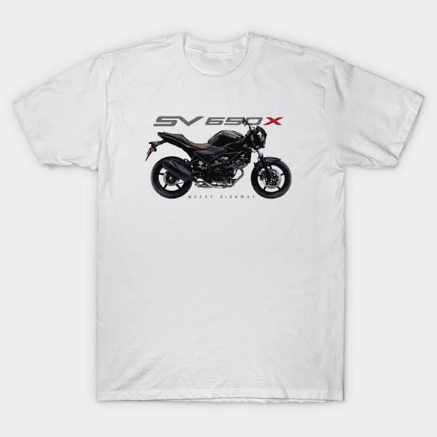 Suzuki XV650X 20 black, sl T-Shirt by MessyHighway